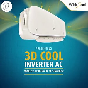 42K views · 439 reactions | In your battle against the summer heat, we’ve got your back! The all new Whirlpool 3D Cool Inverter AC powered by 3D Cool Technology ensures 40% faster cooling* even at extreme temperatures of up to 55 degrees*. Explore our latest range of ACs here: https://bit.ly/2HVv12z *T&C apply | Whirlpool India | Facebook