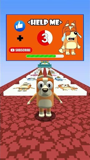 Can You Identify the Real Bluey Sky Logo? 😱 #minecraft #bluey #shorts