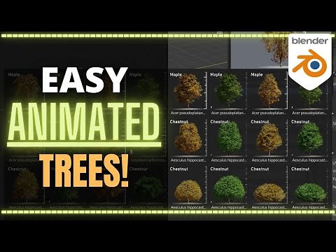 EASY ANIMATED TREES ON BLENDER | BOTANIQ ADDON UPDATE