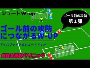ゴール前の攻防第１弾！【サッカートレーニング】シュートドリル
