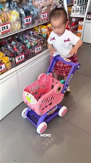 This Mini Shopping Cart Is Every Toddler's Dream Toy! 🛒👶