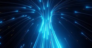 Speed line internet curve to center