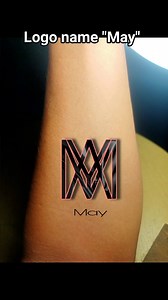 How to connect the letters to form unique modern logo name tattoo design #name #tattoodesigns #logodesigner #merrychristmas #logo | Marjune Lacaza Cagampang