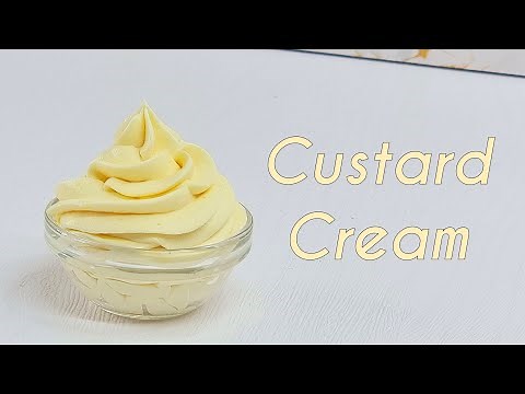 Custard Whipped Cream Frosting Recipe ||Vanilla Crème Diplomate|| Custard Cream Without Gelatine