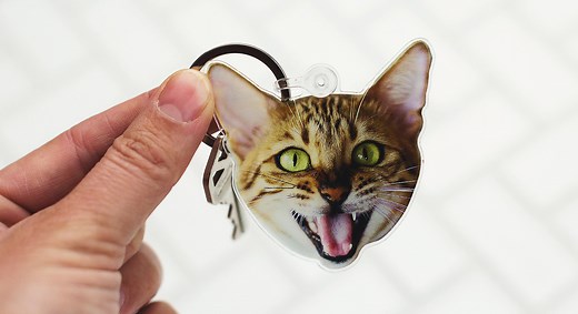 Photo keychains, create personalized photo keychains | Sticker Mule