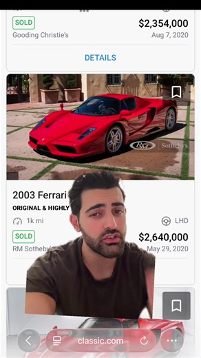 The Ferrari Enzo market has officially gone bonkers #ferrari #enzo #cars