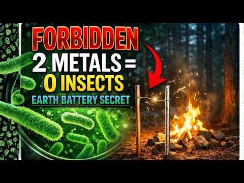 Connecting Two Metals REPELS ALL Insects — The "Earth Battery" Secret