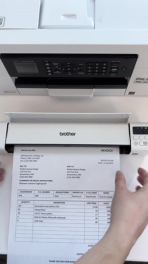 Scanning on-the-go made easy thanks to the Brother DS-940DW wireless scanner👏 #mobilescanner #homeoffice #mobileworkspaces