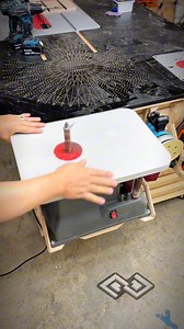 Got this old RYOBI TOOLS USA spindle sander from my Dad. Its been sitting on the garage floor for awhile. Created this custom made #frenchcleat shelf for it to get it out if the way. Designed in Autodesk Fusion and cut using our Avid CNC #toolstorage #toolorganization #toolorganizer #frenchcleattoolholder What’s your favorite sandwhich? | petesquared23