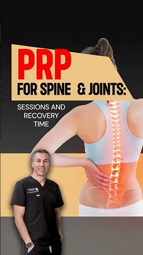 PRP for Spine & Joints: Sessions, Recovery & What to Expect