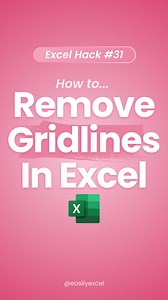 23K views · 8.7K reactions | Team gridlines or no gridlines? 樂 Learn how to remove gridlines in Excel using shortcuts. ✨ #excel #exceltips #exceltricks #spreadsheets #accounting #workhacks #corporate #finance #tutorial | Easilyexcel | Facebook