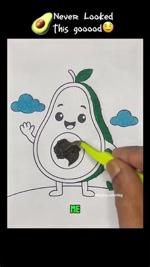 🥑tissue paper painting / textured art with tissue paper🖊️💚 #shorts