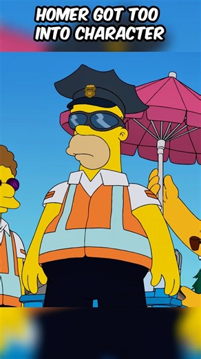 Homer got too into character 🤣 #simpsons #funny