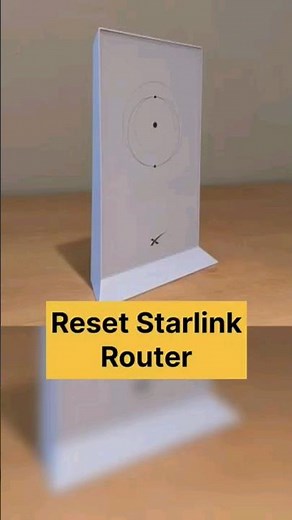 How to reset starlink router? #Starlink #router #reset