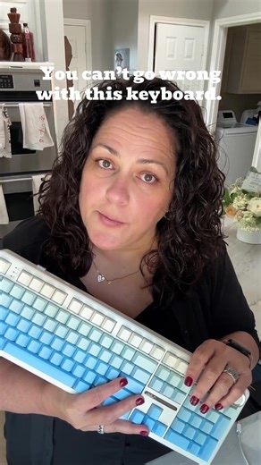 AULA F108 Pro with the wind spirit switch is a deep creamy keyboard. It will make you smile…all…day…long!! #tiktokshopcreatorpicks #creamykeyboards #thockykeyboard #typingasmr #aulaf108pro @Aula