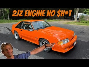 Toyota 2JZ engine into a mustang! Part 2