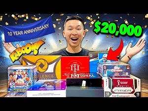 Opening 10 of the CRAZIEST BOXES EVER for the 10th ANNIVERSARY OF THE CHANNEL (RAINING 1/1s)! 😱🔥