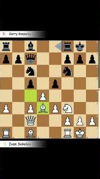 Killer Queen 🥵 Sokolov vs Garry Kasparov 1999 #chess