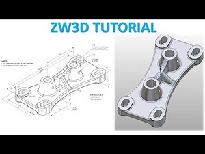 ZW3D Tutorial 49 | 3D Modeling Basic Design Beginners