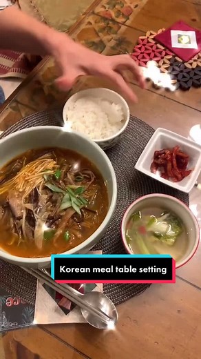 Traditional Korean Meal Table Setting Guide