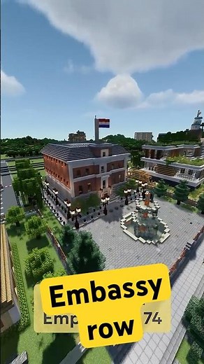 Embassy Row — GodMode City Build Showcase — Minecraft