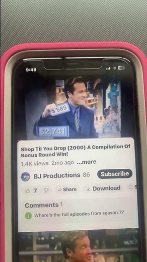 Shop til you drop bonus round wins in numerical order part 2