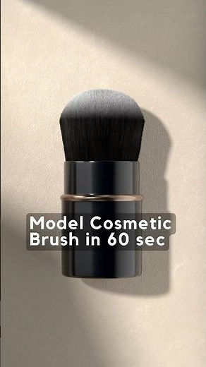 Model a Brush in 60 sec #3d #blender #3dmodeling