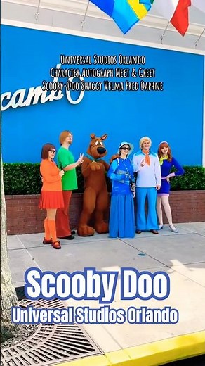 Scooby Doo Shaggy Fred Daphne Velma Autograph Universal Studios Orlando Character Meet and Greet
