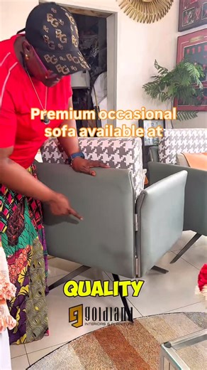 Remi Jude-Ibe (Furniture makers/ interior designers in Lagos) on Instagram: "Premium occasional sofa Original price N 800,000 Sale Price: N 650,000 Goldland your No. 1 choice for quality furniture manufacturing and interior design. We deliver nationwide! Upgrade your home with the best furniture pieces crafted just for you. Visit us or send a DM today: 📍 26 Olatunji Ladipo Street, off CMD Road, Magodo Shangisha, Lagos 📍 Richland Mall, after Lagos Business School, Lekki–Epe Expressway 🌐 goldla