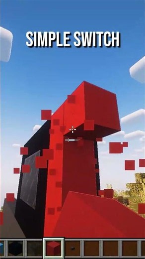 Simple Switch Build in Minecraft 🔘 #shorts