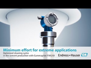 Optimized cleaning cycles in the cement production with Gammapilot FMG50