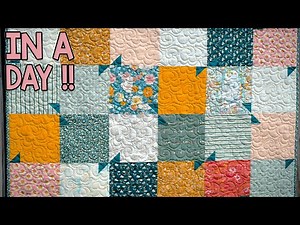 Whispering Winds | Beginner Quilt Pattern | Layer Cake Quilt Pattern | In A Day | Quick and Easy