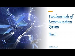 Communication system || Sheet 1