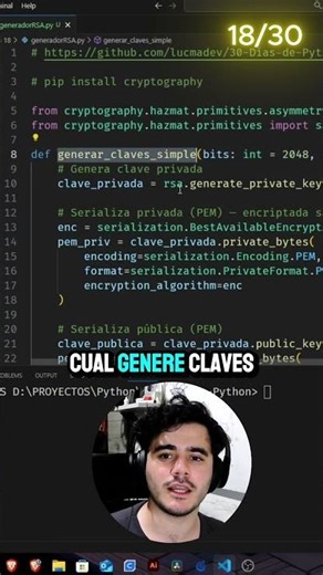 Your own public and private keys with #python