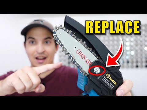 How to replace chain on mini chainsaw