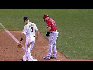 LAA@MIN: Hamilton exits with apparent injury in 8th
