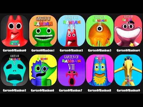 Garten of Banban 0–9 – All Bosses & Secret Endings | Bright Mode Gameplay