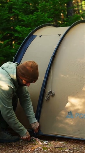 Tent Setup In The Green Woods — Building A Cozy Shelter For Hot Tent Camping