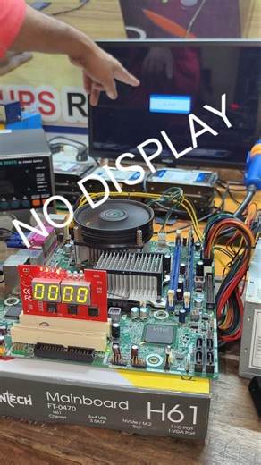 how to check no display motherboard #motherboard #nodisplay #shorts