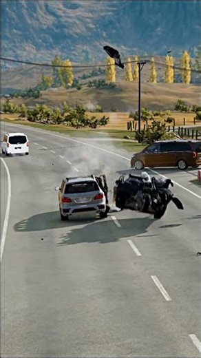 Realistic Highway Car Crashes #149