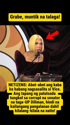 Muntik nang pangalanan ni Vice Ganda ang corrupt na senator na taga-UP Alam na raw natin kung sino