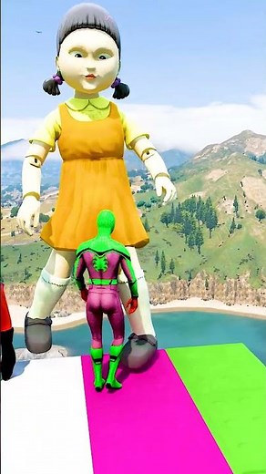 GTA 5 Epic Water Ragdolls | Spider-Man Jumps / Fails ep.15809 #shorts