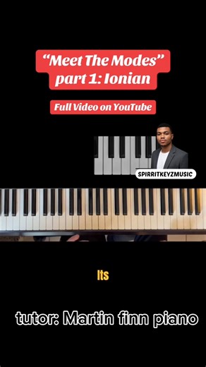 "Meet The Modes" part 1: IONIAN #pianolessons #scalemodes #pianotutorial | Onye Favour