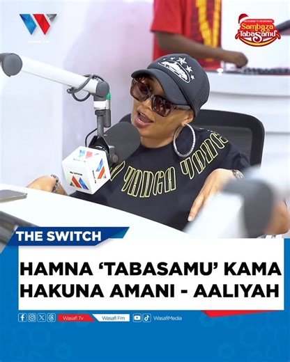 Wasafi FM on Instagram: "HAMNA TABASAMU KAMA HAKUNA AMANI NA UPENDO Sikiliza Wasafi FM 88.9 DSM au Tazama Live YouTube #WasafiMedia, Kuanzia Saa 5 Asubuhi mpaka 8 Mchana"