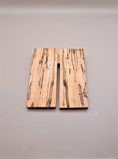 Stabilized Spalted Maple Knife Scales, Resin Infused Wood
