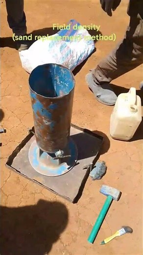 Field density by Sand Replacement method #engineering