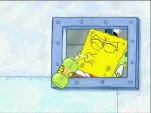 SPONGEBOB DRINKS A KELP SHAKE WHILE I PLAY UNFITTING MUSIC