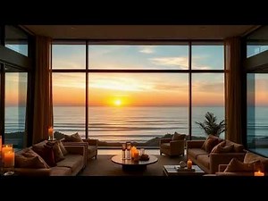 Música Jazz Piano Ambiental 🎷 | Relajación, Lujo y Productividad con Vista al Mar 🌊✨