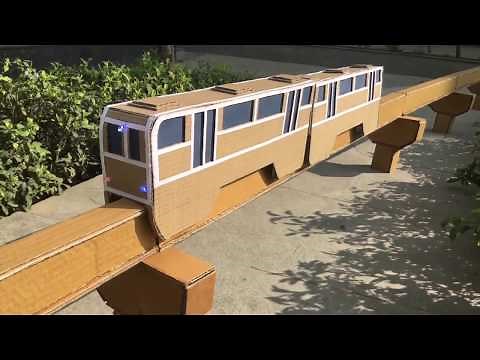 How to make automatic cardboard monorail with track | por favor mantenges alejado de las Puertas