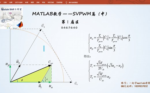 MATLAB建模之基础理论篇 svpwm（中）
